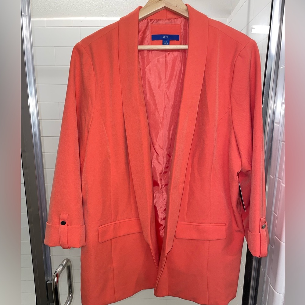 APT.9 XXL Blazer, Marine Coral. Never worn, Tags.